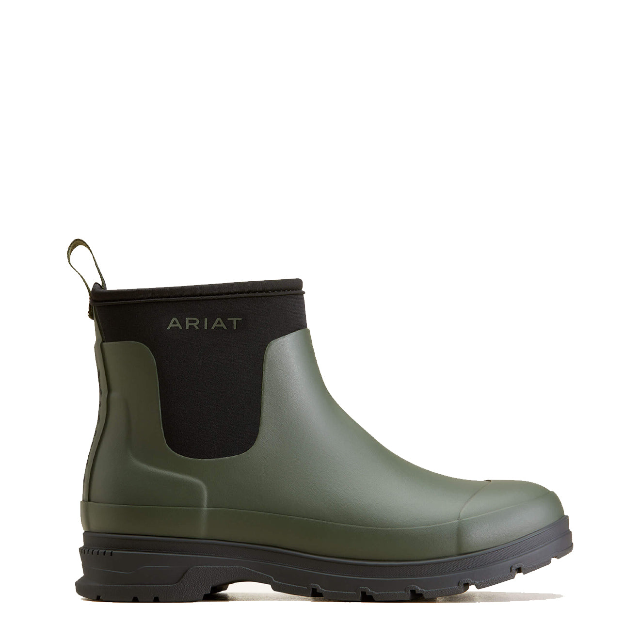 Ariat Womens Kelmarsh Shortie Rubber Boot Dark Olive - The Sporting Lodge