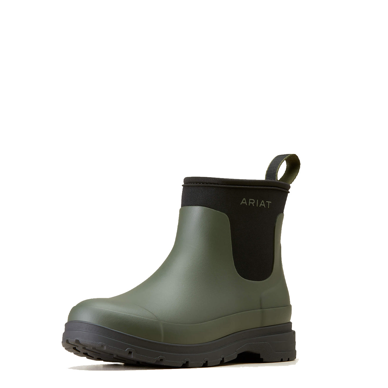 Ariat Womens Kelmarsh Shortie Rubber Boot Dark Olive - The Sporting Lodge