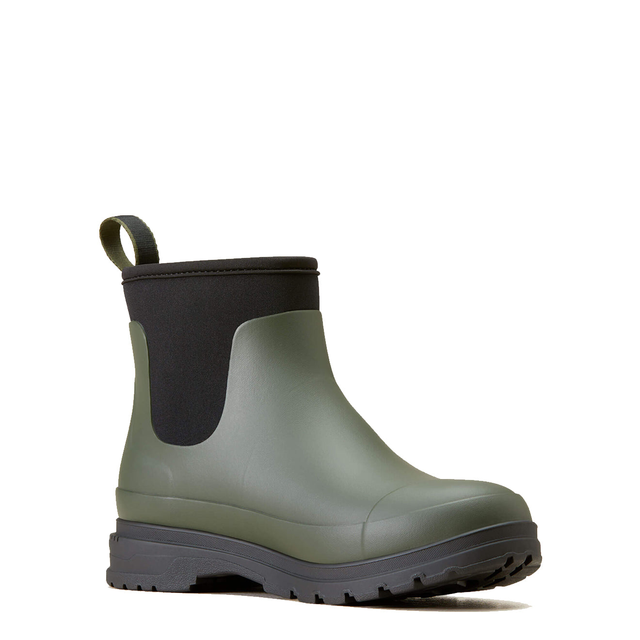 Ariat Womens Kelmarsh Shortie Rubber Boot Dark Olive - The Sporting Lodge