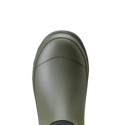 Ariat Womens Kelmarsh Shortie Rubber Boot Dark Olive - The Sporting Lodge