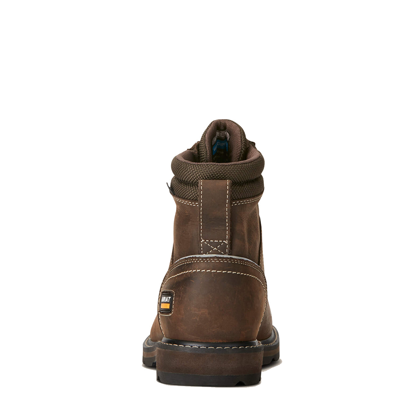 Ariat Groundbreaker 6-Inch Lace Steel Toe Waterproof Work Boot Dark Brown - The Sporting Lodge