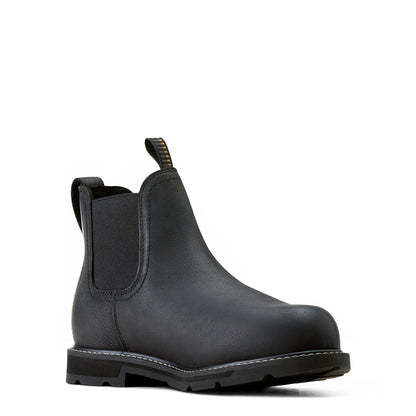 Ariat Groundbreaker Chelsea Waterproof Steel Toe Work Boot Black - The Sporting Lodge