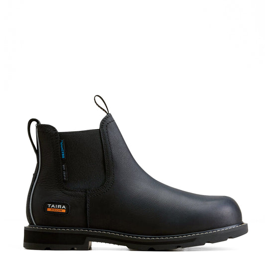 Ariat Groundbreaker Chelsea Waterproof Steel Toe Work Boot Black