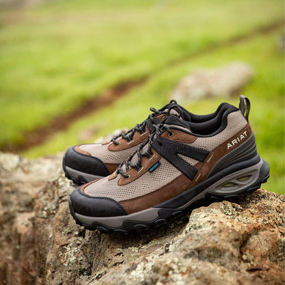 Ariat Traverse Low Waterproof Hiking Shoe Brown Bark