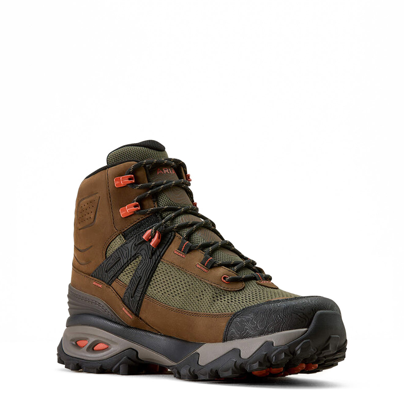 Ariat Traverse Mid Waterproof Hiking Boot Brown Bark