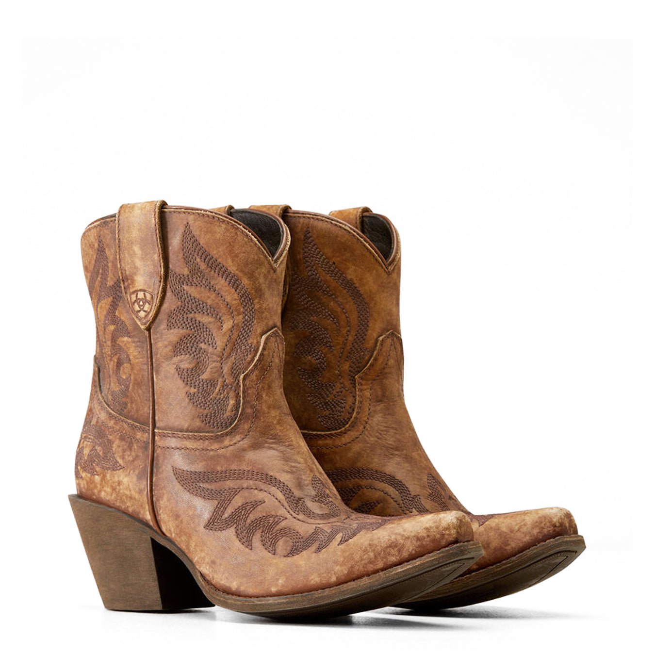 Ariat Womens Chandler Western Boot Naturally Distressed Brown - The Sporting Lodge