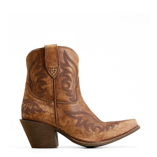 Ariat Womens Chandler Western Boot Naturally Distressed Brown - The Sporting Lodge