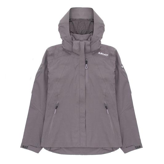 Ariat Womens Coastal Waterproof Jacket Plum Grey - The Sporting Lodge
