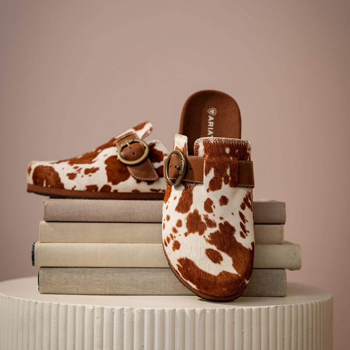 Ariat Womens Country Mule Cow Hair On