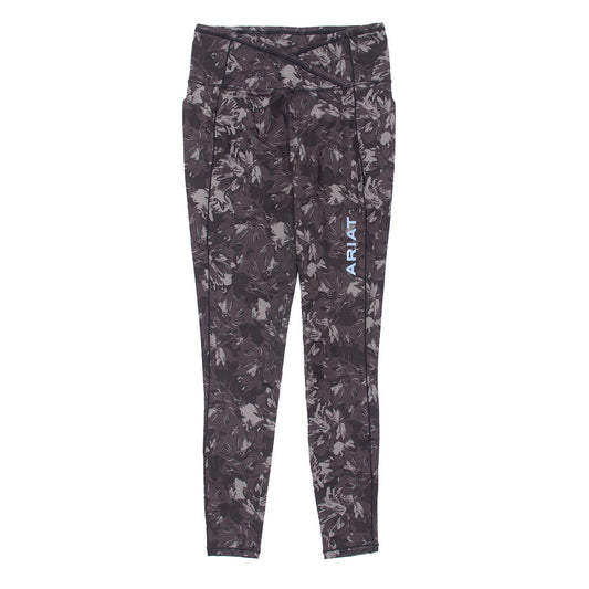 Ariat Womens Eos Etch Half Grip Tight Exploded Black Floral - The Sporting Lodge