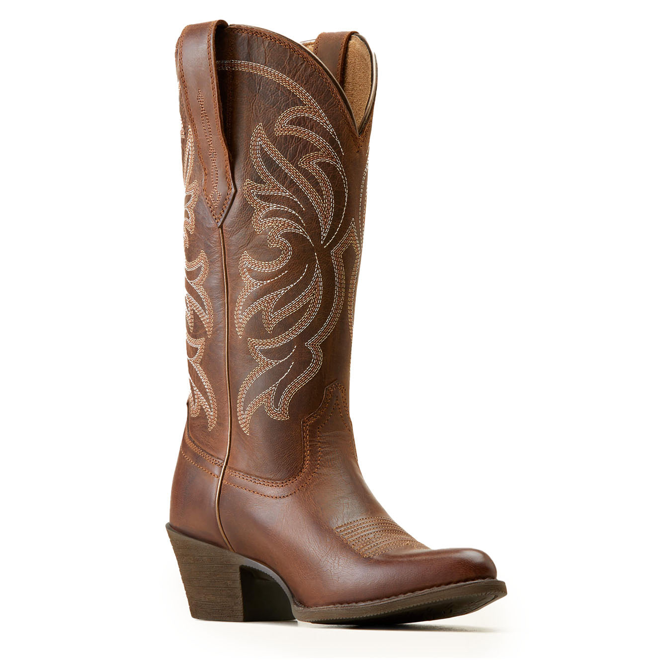 Ariat Womens Heritage J Toe Stretchfit Western Boot Sassy Brown - The Sporting Lodge