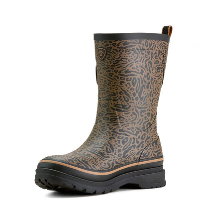 Ariat Womens Kelmarsh Mid Rubber Boot Ocelot Print