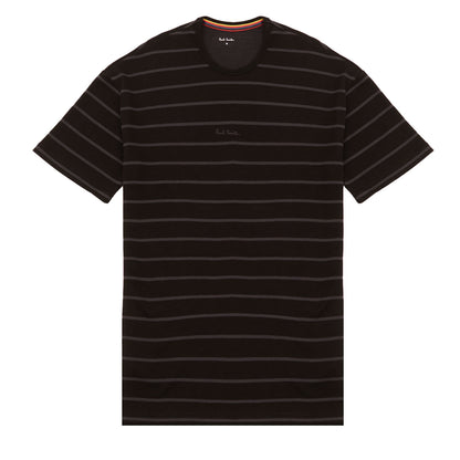 Paul Smith Cotton-Modal Stripe Lounge T-Shirt Black