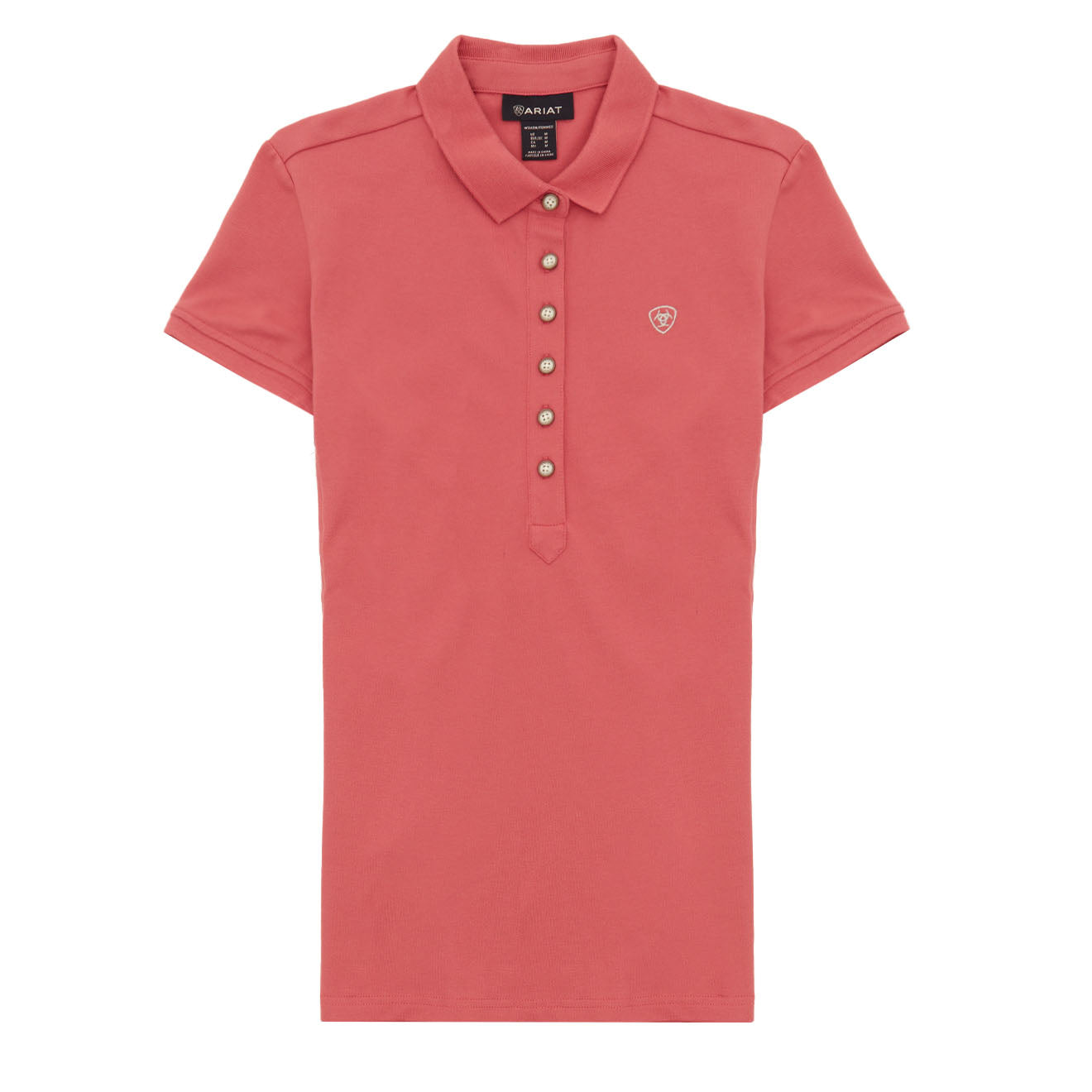 Ariat Womens Prix Polo Shirt Slate Rose - Main Image