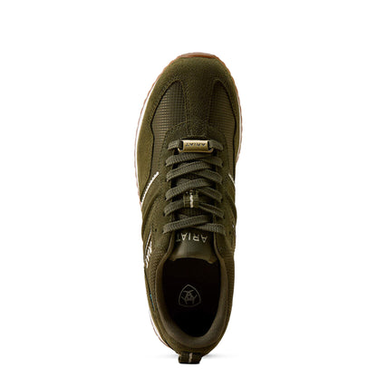 Ariat Womens Ranch Runner Waterproof Shoe Olive Night