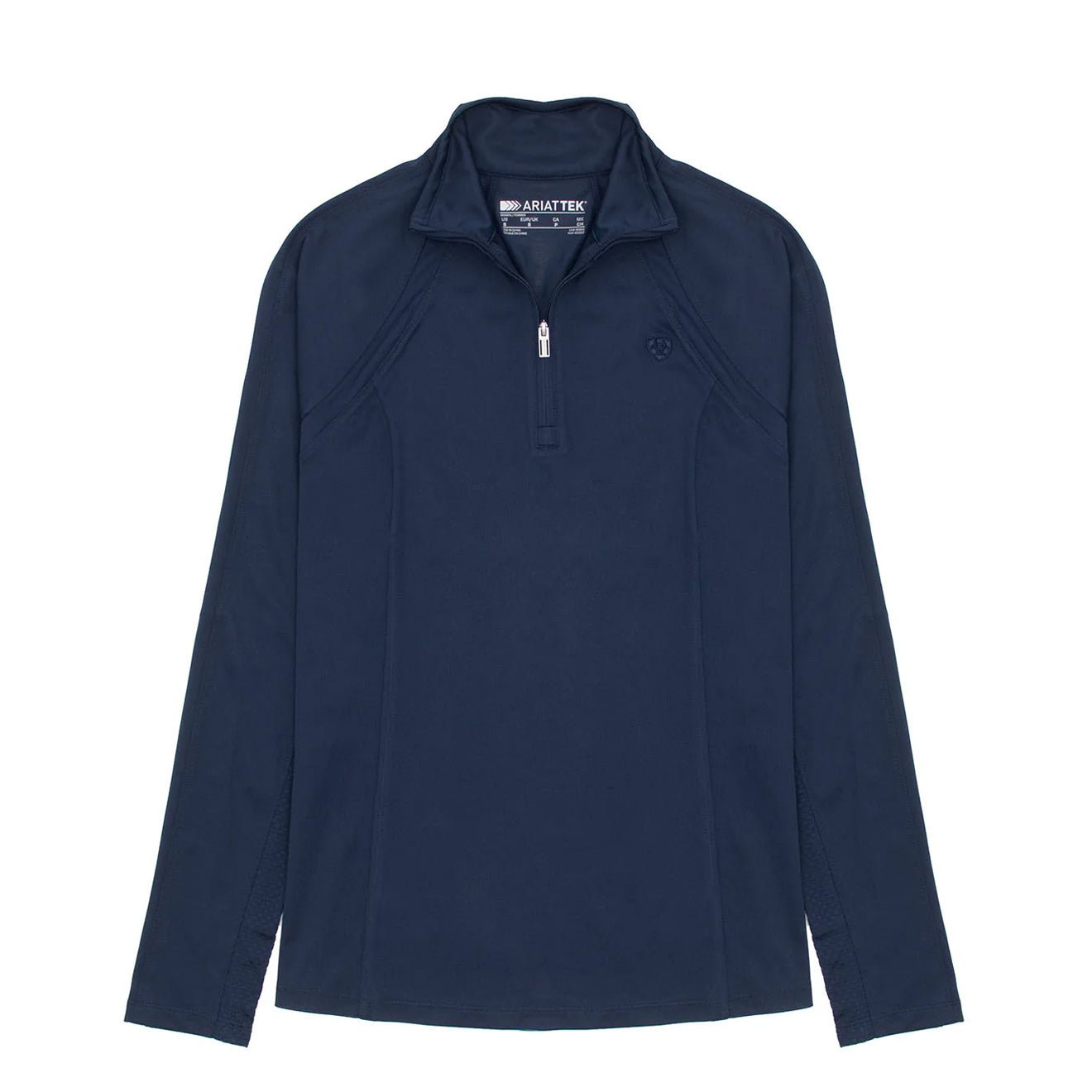 Ariat Womens Sunstopper 3.0 1/4 Zip Baselayer Navy - The Sporting Lodge