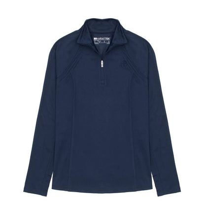 Ariat Womens Sunstopper 3.0 1/4 Zip Baselayer Navy - The Sporting Lodge