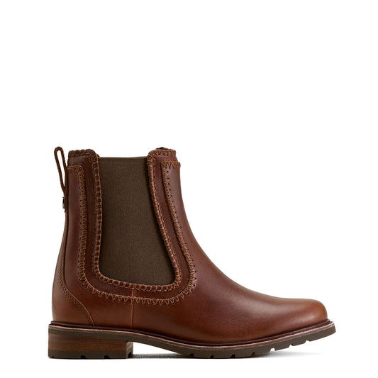 Ariat Womens Wexford Whipstitch Chelsea Boot Deep Cognac - The Sporting Lodge