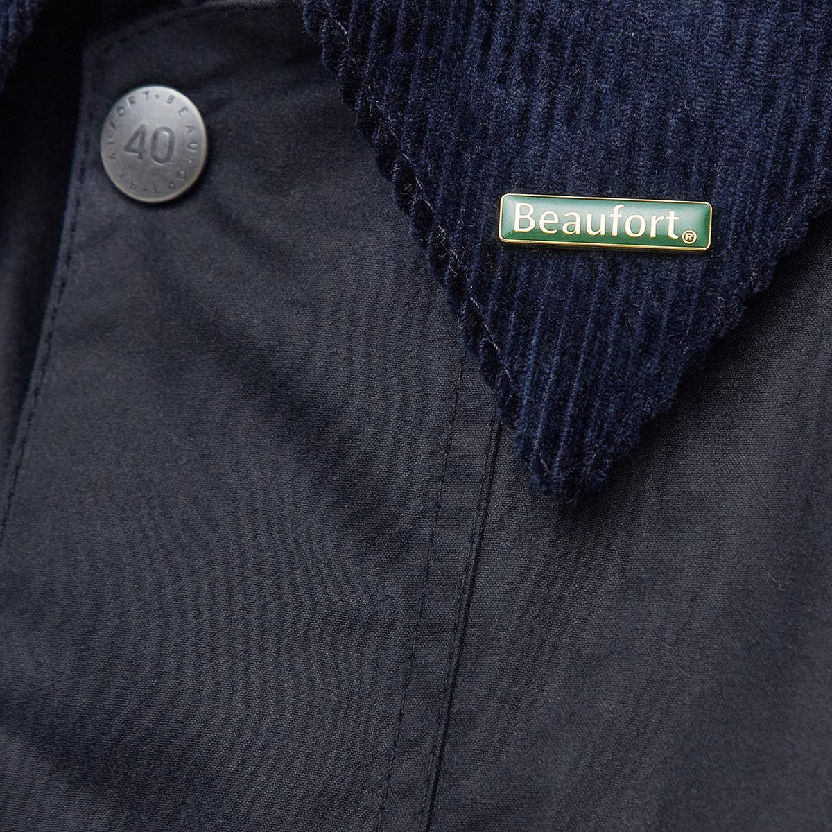 Barbour Beaufort 40 Wax Jacket Navy | The Sporting Lodge
