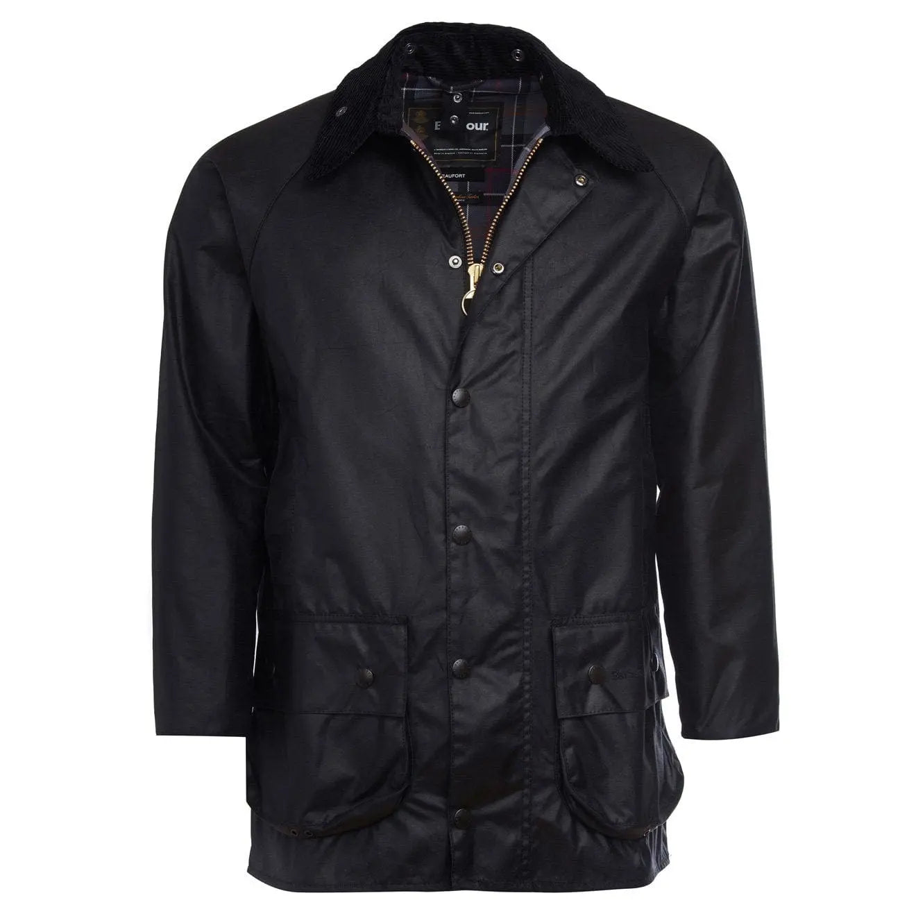 Barbour Beaufort Wax Jacket Black - The Sporting Lodge