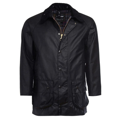 Barbour Beaufort Wax Jacket Black - The Sporting Lodge