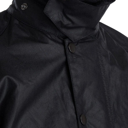 Barbour Beaufort Wax Jacket Black - The Sporting Lodge