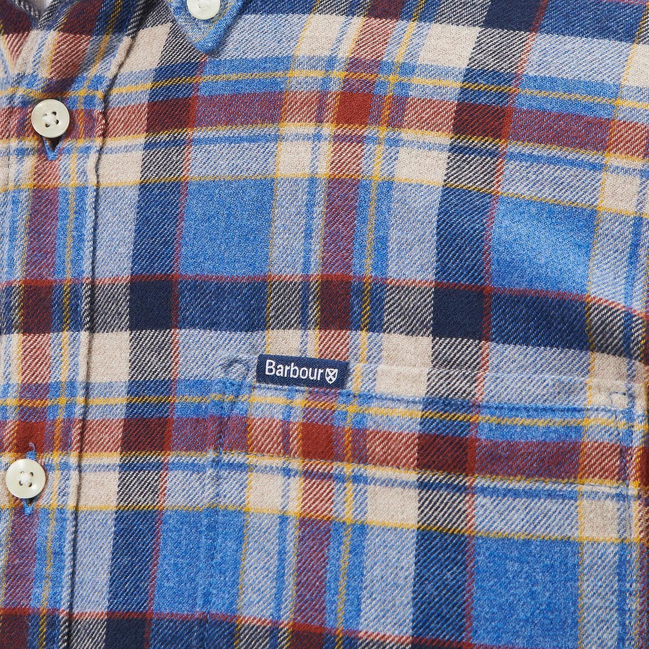 Barbour Holystone Tailored Shirt Blue Marl - The Sporting Lodge