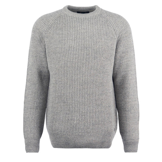 Barbour Horseford Crew Neck Jumper Stone - The Sporting Lodge