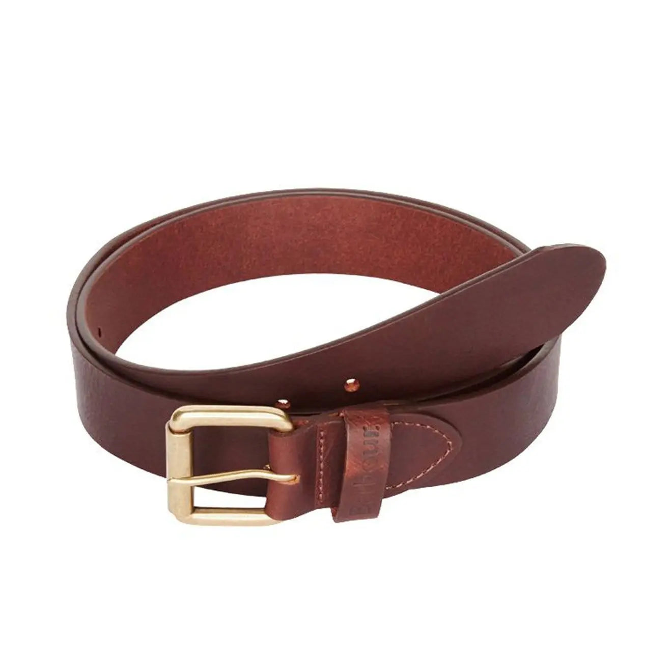 Barbour Matt Leather Belt Brown - The Sporting Lodge