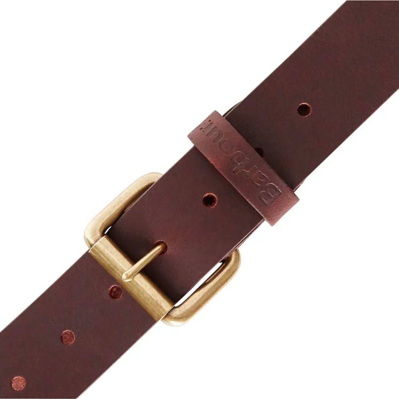 Barbour Matt Leather Belt Brown - The Sporting Lodge