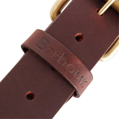 Barbour Matt Leather Belt Brown - The Sporting Lodge