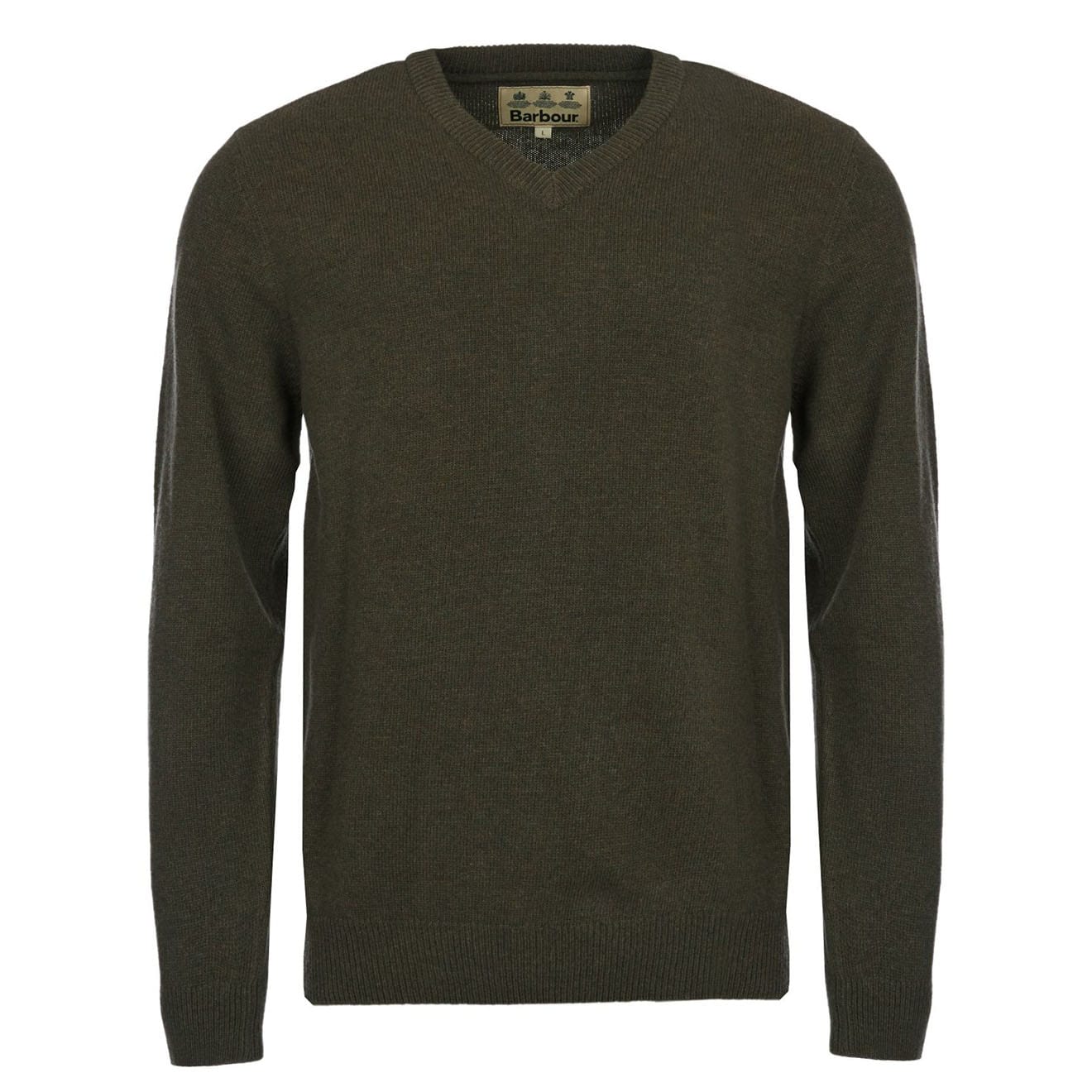 Barbour Nelson Essential V-Neck Knit Seaweed The Sporting Lodge
