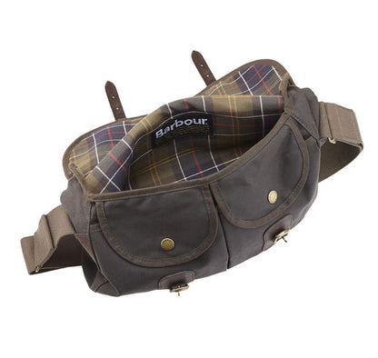 Barbour Wax Leather Tarras Bag Olive - The Sporting Lodge