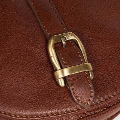 Barbour Laire Leather Saddle Bag Brown - The Sporting Lodge