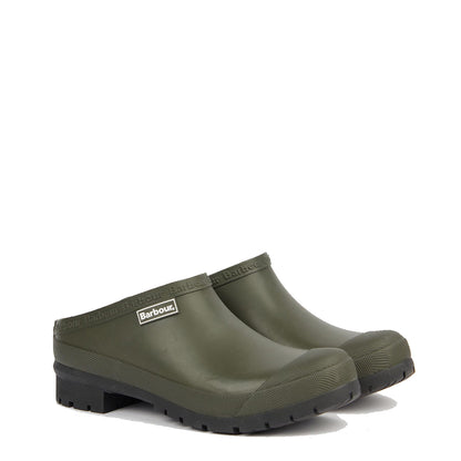 Barbour Womens Quinn Slip On Wellington Olive - The Sporting Lodge