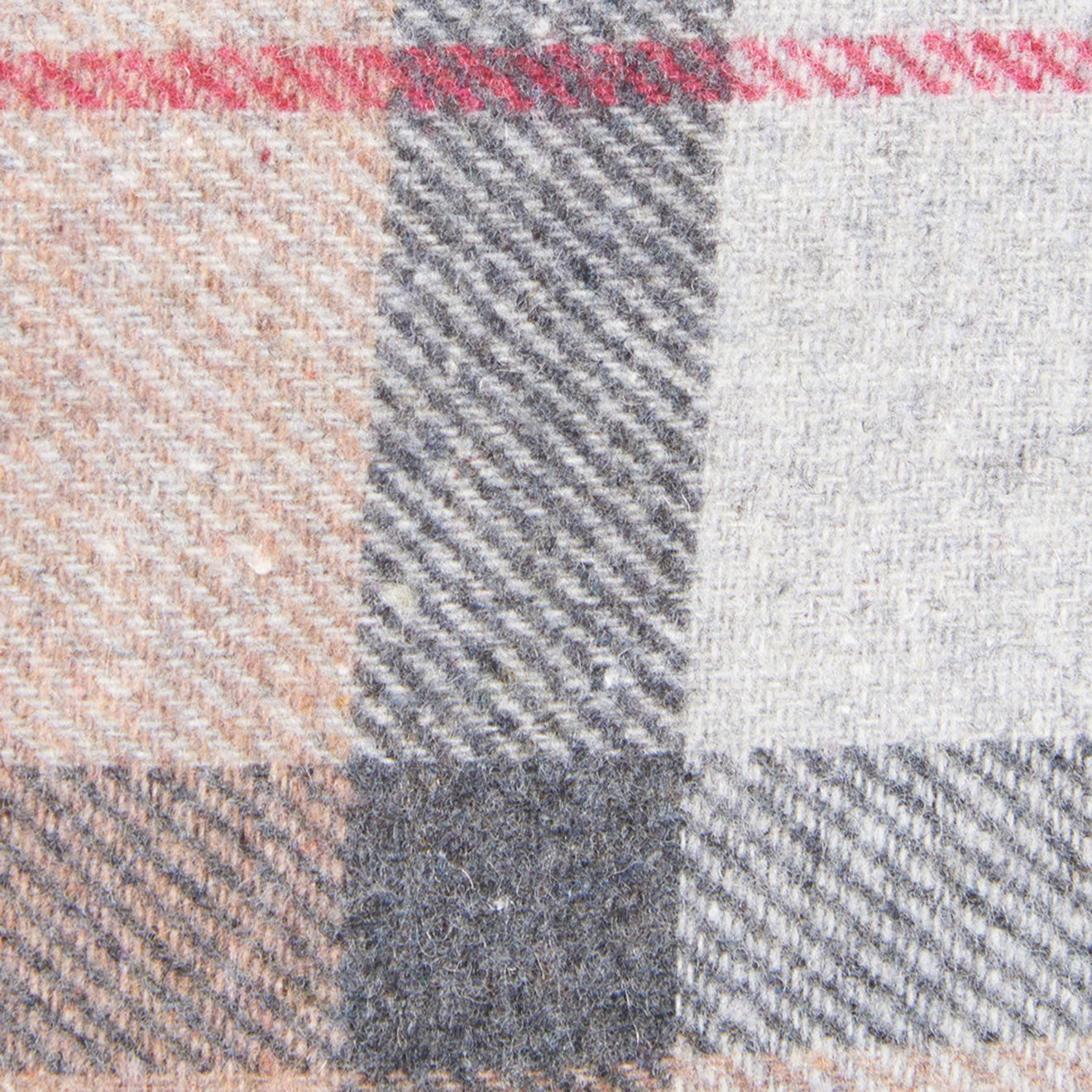 Barbour Wool Dog Coat Taupe / Pink - The Sporting Lodge