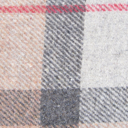 Barbour Wool Dog Coat Taupe / Pink - The Sporting Lodge