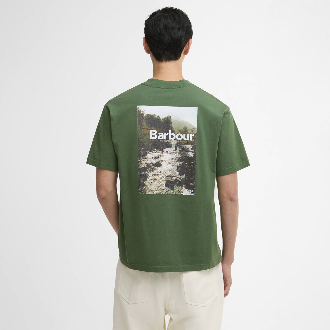 Barbour 1976 Graphic OS T-Shirt Racing Green