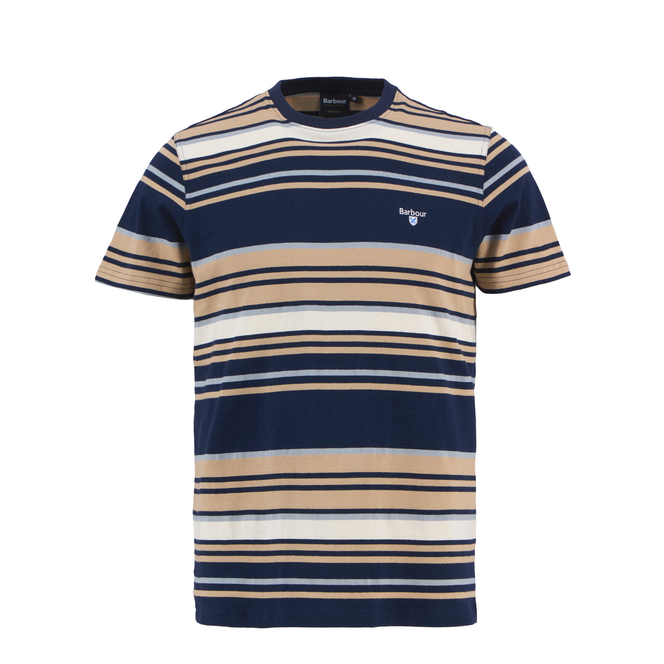 Barbour Aickmen Tailored Striped T-Shirt Navy