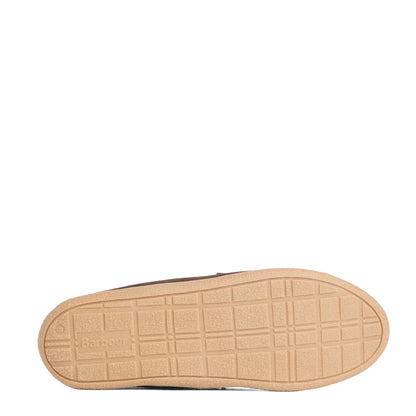 Barbour Albert Slipper Brown Suede