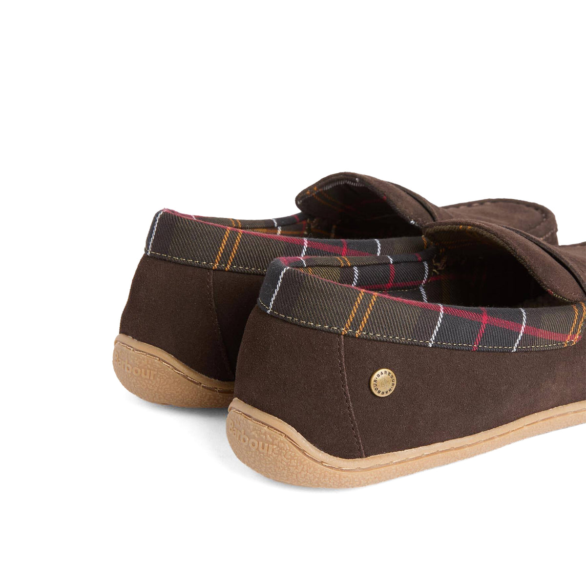 Barbour Albert Slipper Brown Suede
