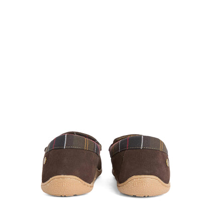 Barbour Albert Slipper Brown Suede