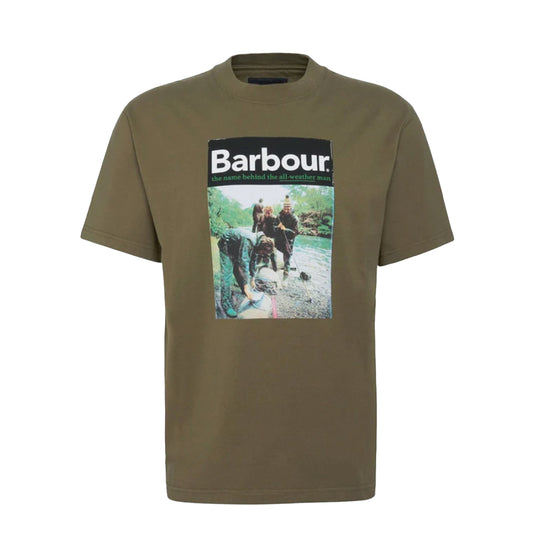 Barbour All-Weather Graphic Fit T-Shirt Mid Olive