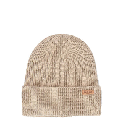Barbour Amble Beanie Hat White Pepper - The Sporting Lodge