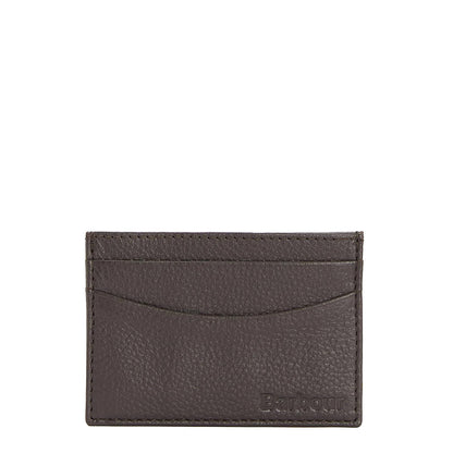 Barbour Amble Leather Card Holder Dark Brown
