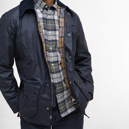 Barbour Ashby Waxed Jacket Navy