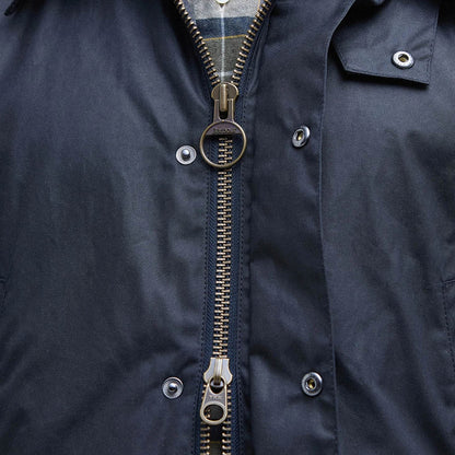 Barbour Ashby Waxed Jacket Navy - The Sporting Lodge