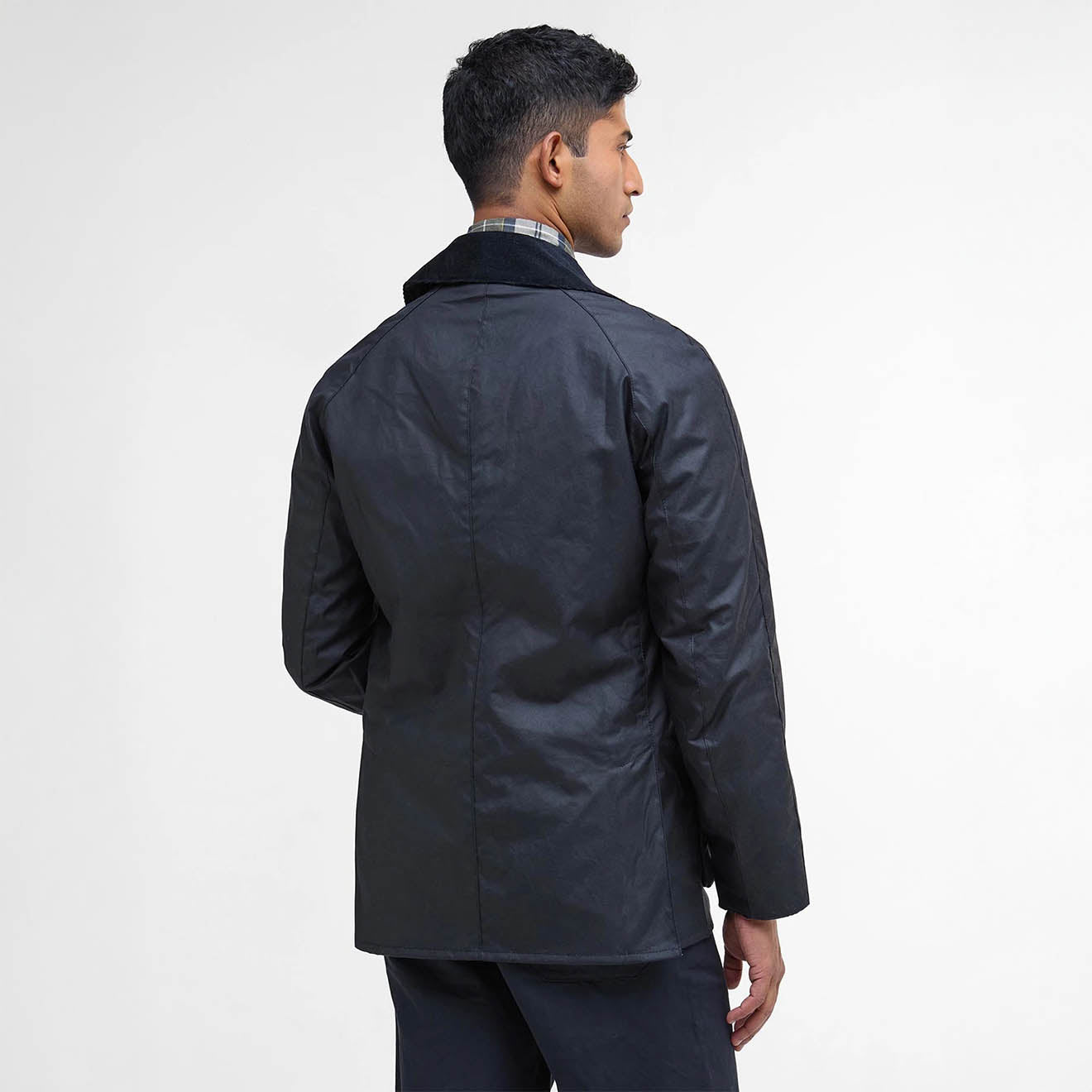 Barbour Ashby Waxed Jacket Navy - The Sporting Lodge