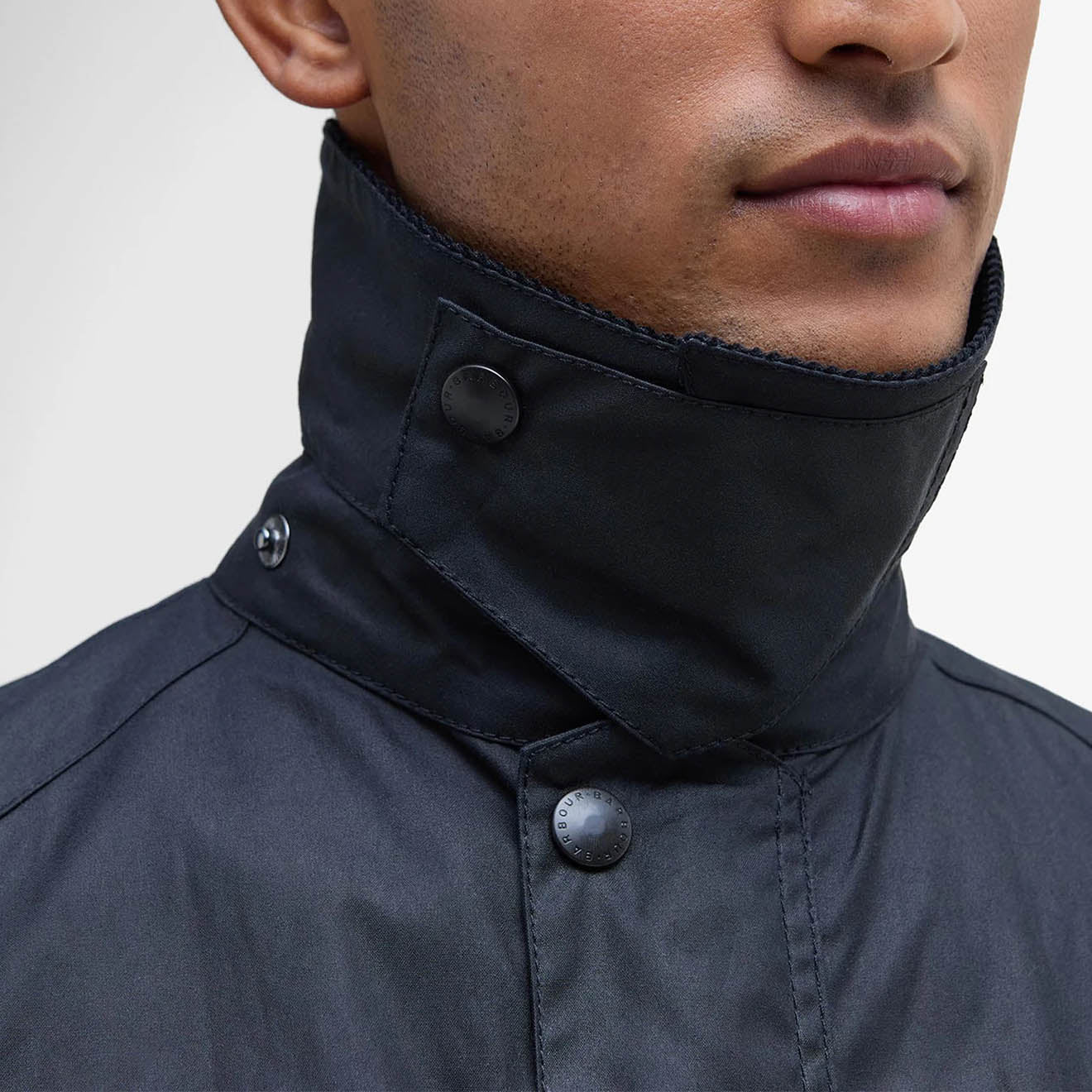 Barbour Ashby Waxed Jacket Navy - The Sporting Lodge