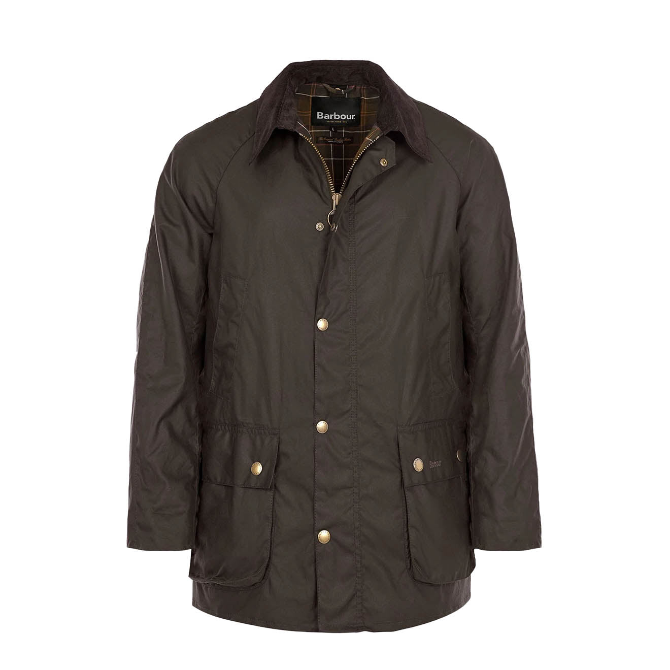 Barbour Ashby Waxed Jacket Olive - The Sporting Lodge